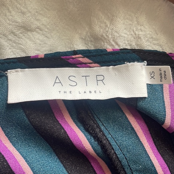 ASTR Striped Long Sleeve Bodysuit XS - Picture 7 of 9